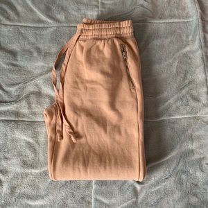 peach joggers